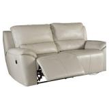 Ashley Valeton Top Grain Leather double reclining