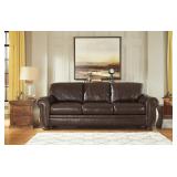 Ashley 504  LEATHER sofa and Loveseat (coil