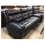 Ashley 647 power reclining LEATHER sofa loveseat