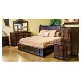 Klassuner Claremont King Sleigh Bedroom Suit.