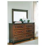 Ashley 645 Dawlyn dresser and mirror