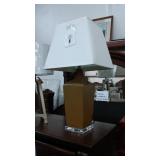 Ashley large olive green lamp