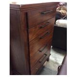 Ashley cherry 5 drawer dresser