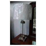 Ashley modern glass and metal table lamp