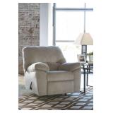 ashley 954 gray plush rocker recliner