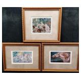 Set of 3 Giclee by Louis Icart