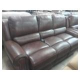 Elements LEATHER power reclining sofa & loveseat