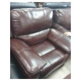 Ashley TOP GRAIN LEATHER zero wall rocker