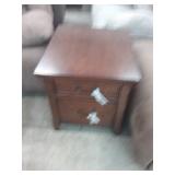 Ashley oak storage endtable