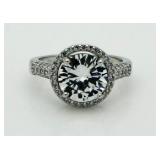 Brilliant 3.50 ct White Topaz Solitaire Ring