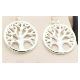 Tree Of Life Sterling Silver Earrings