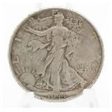 1944 AU Walking Liberty Silver Half Dollar