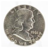 1961-D Franklin Silver Half Dollar