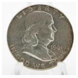 1961 Franklin Silver Half Dollar