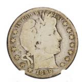 1899 Barber Silver Half Dollar