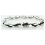 Black & White Diamond Accent Bracelet