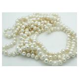 96" Genuine Freshwater Pearl Necklace