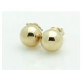 14kt Gold Ball Earrings