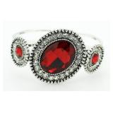 Beautiful Ruby Fashion Cuff Bracelet