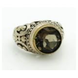 Antique Smoky Quartz Estate Ring