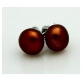 Chocolate Pearl Earrings