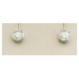 Brilliant 1/2 ct Diamond Solitaire Earrings