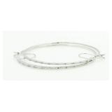 Diamond Accent XX-Large Hoop Earrings