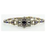 Vintage Style 11.22 ct Amethyst Tennis Bracelet