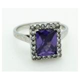 Emerald Cut 2.75 ct Amethyst Dinner Ring