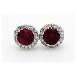 Gorgeous Ruby Designer Fashion Earrings