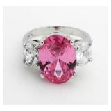 Oval 5.00 ct Pink Sapphire Dinner Ring