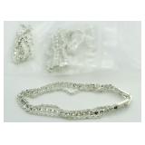 (6) White Topaz Fashion Bracelets