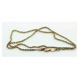 14kt Gold 16" Rope Necklace