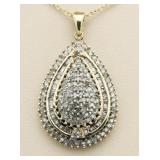 Pear Cut 2.00 ct Diamond Pendant