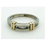 10kt Gold Two Tone Diamond Ring