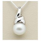 14kt Gold Genuine Pearl Pendant