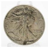 1945 AU/BU Walking Liberty SIlver Half Dollar