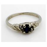 10kt Gold Vintage Sapphire Ring