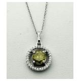 14kt Gold Fancy Yellow Diamond Pendant