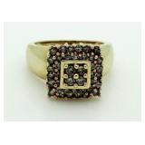 10kt Gold 1.00 Chocolate Diamond Deisgner Ring