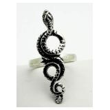 Sterling Silver Snake Ring