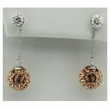 14kt Gold Swarovski Designer Earrings