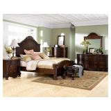 Ashley North Shore K or Q panel bedroom suite