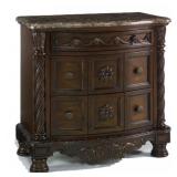 Ashley North Shore marble top nightstand