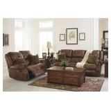 Ashley u780 LEATHER reclining Sofa & Loveseat