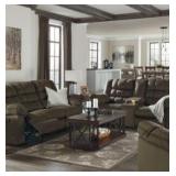 Ashley 261 Mort Reclining Sofa & Loveseat