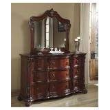 Ashley 698 dresser and mirror