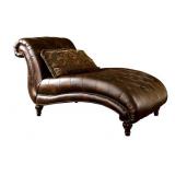 Ashley 843 button tufted  chaise