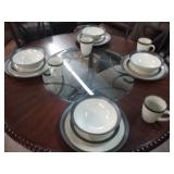 Sango Omega Pearl Service for 4 Dish Set