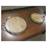 Ashley 2pc Rustic Serving Trays